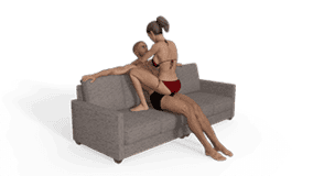 Squatting Lap Dance 180 Sex Position
