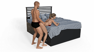 Supported Standing Doggy Sex Position
