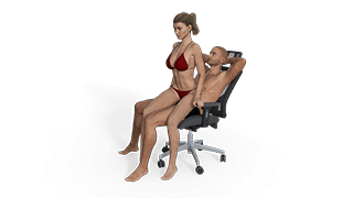 Tilted Lap Dance Sex Position