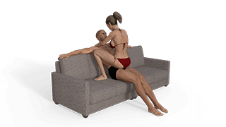 Squatting Lap Dance 180 Sex Position