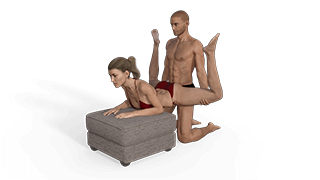 Supported Kneeling Wheelbarrow Sex Position